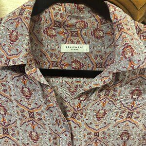Equipment silk blouse - unique paisley pattern